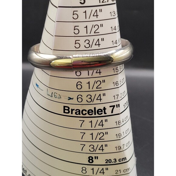 Whiting and Davis Silver tone Clamp Bracelet - Picture 12 of 12